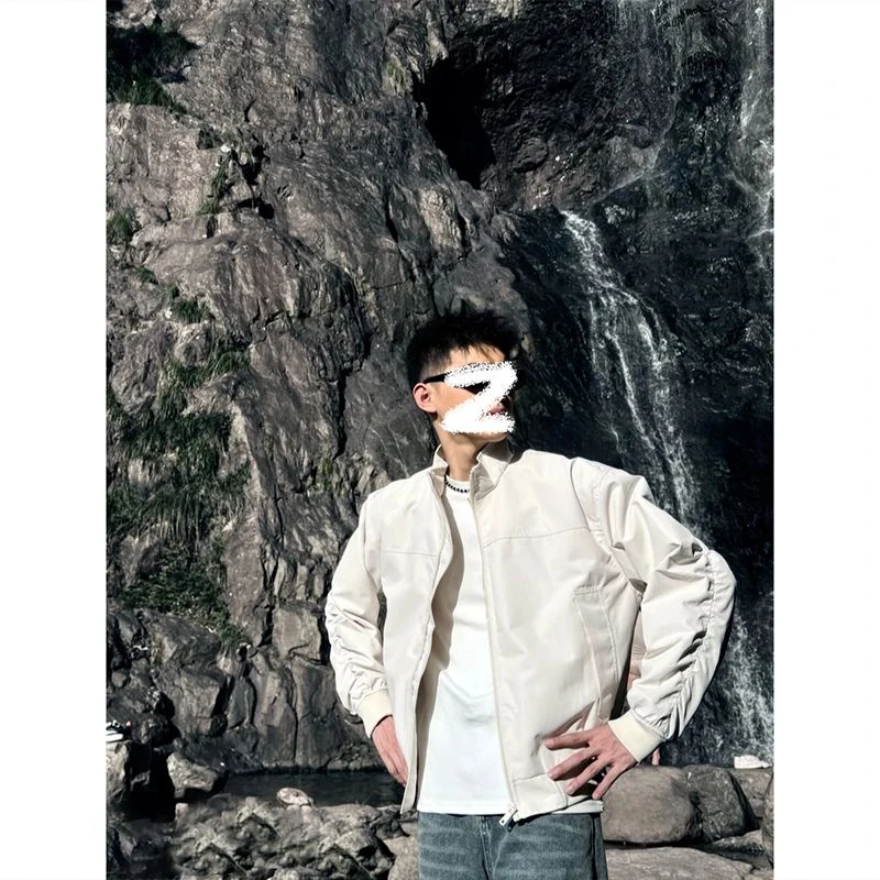 美式潮牌高品质三防大码夹克男女款秋季休闲百搭情侣痞帅宽松外套