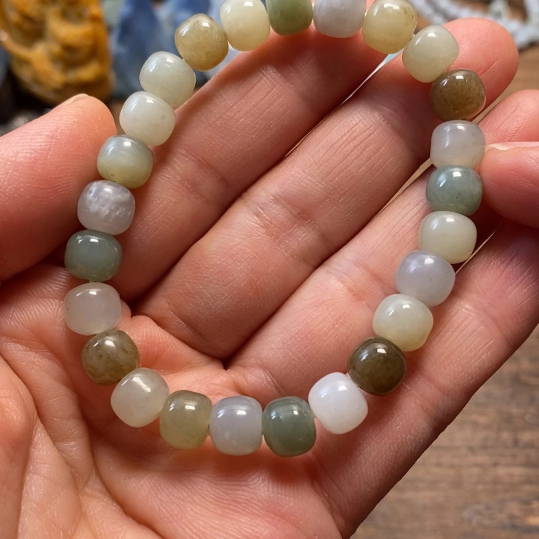 翡翠未镶嵌颈饰复古国风