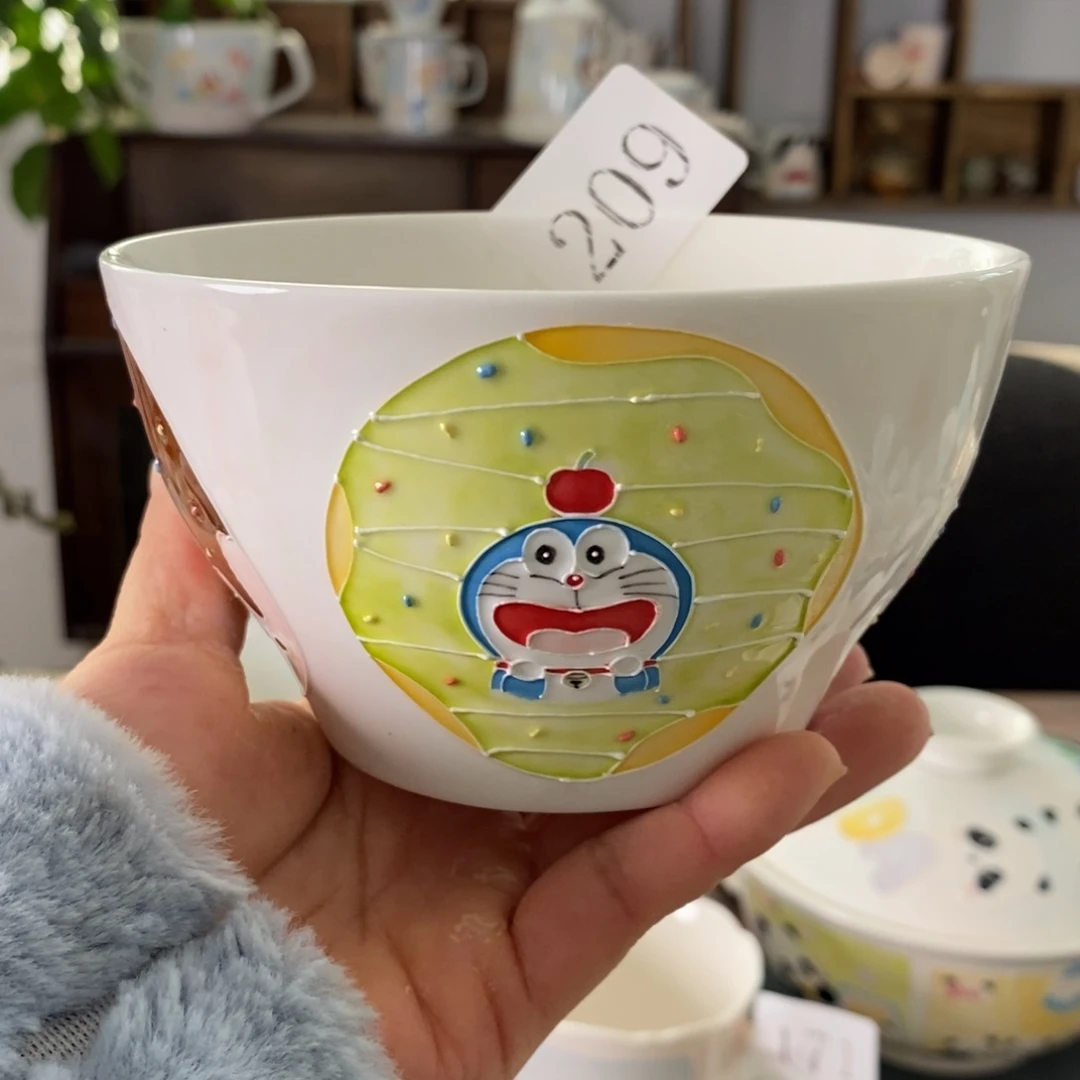 瓷片景德镇釉下彩手绘