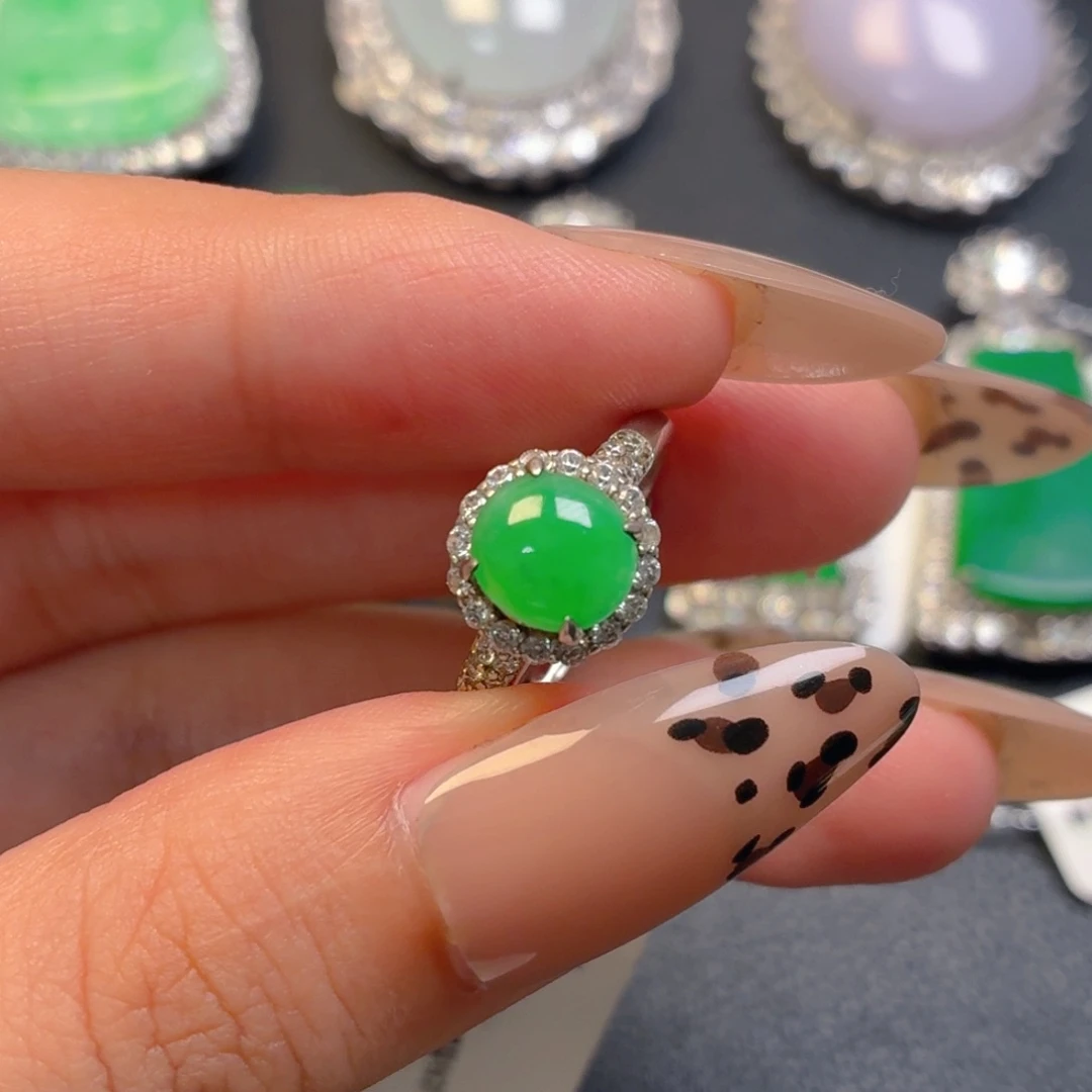 翡翠银S925镶嵌颈饰