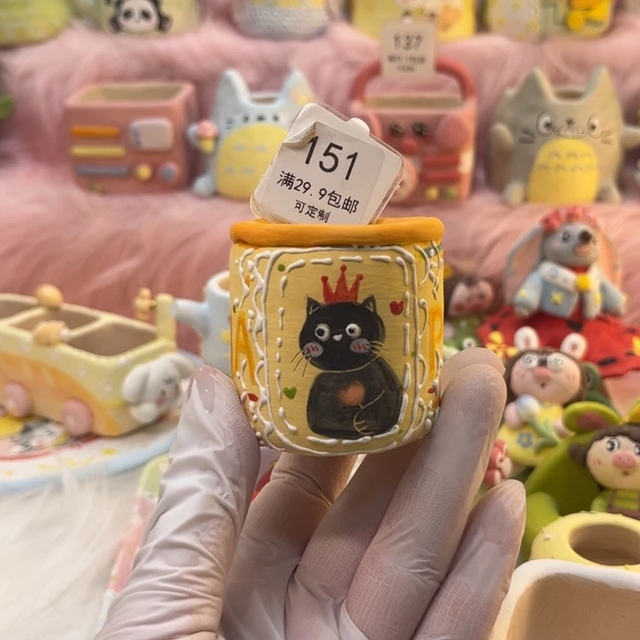 151猫咪罐子花盆