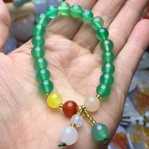 玛瑙/玉髓珠宝奇石未镶嵌手链