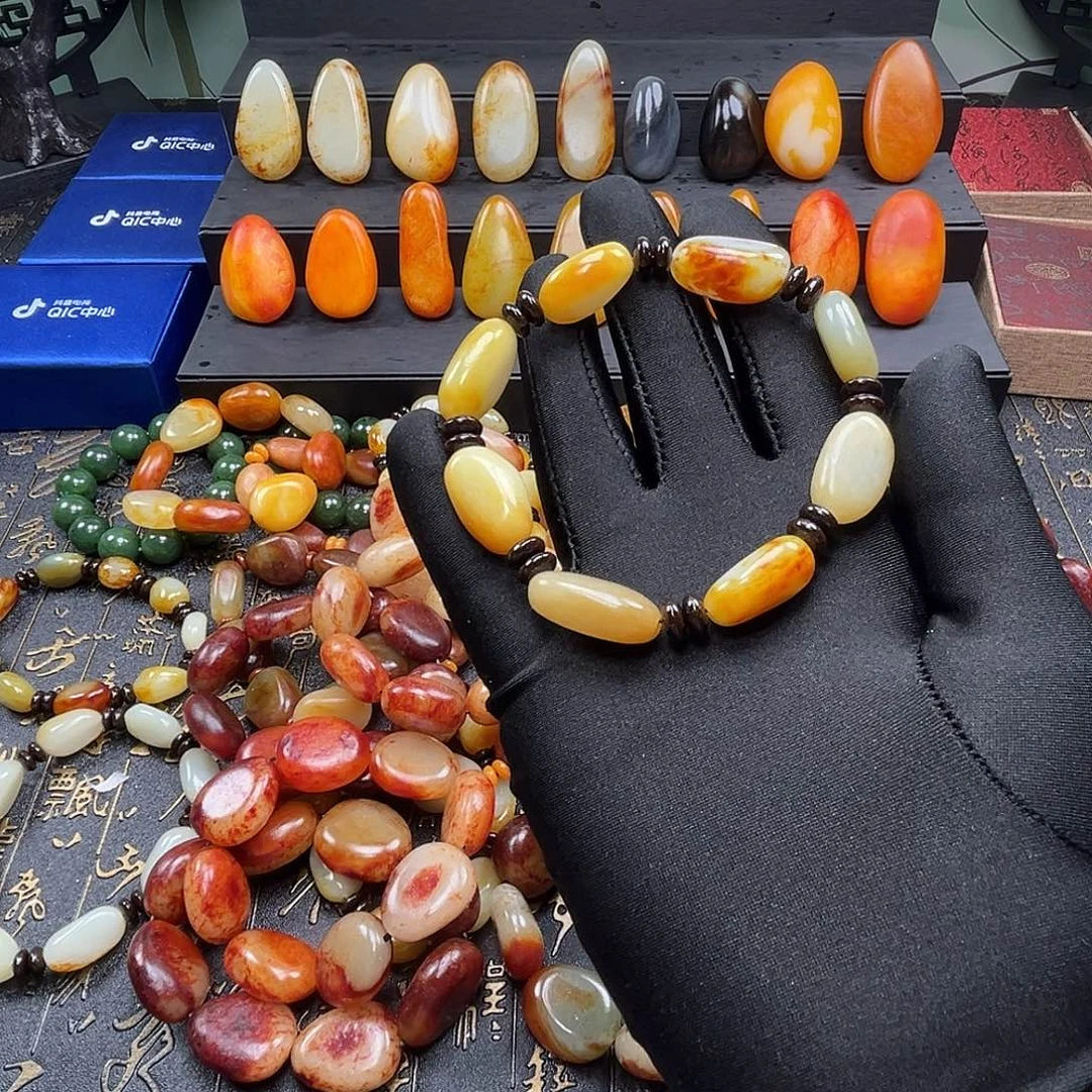 和田玉未镶嵌套链