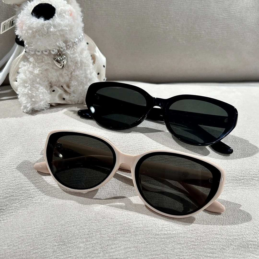 新款韩版高级感尼龙镜片时尚猫眼墨镜显脸小防紫外线太阳眼镜