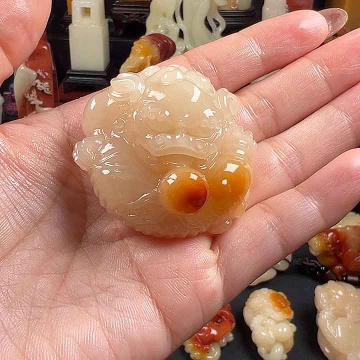 寿山石龙*三彩汶洋石