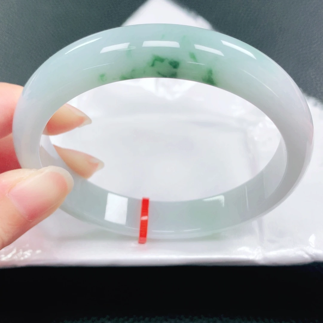 未镶嵌手镯翡翠63圈