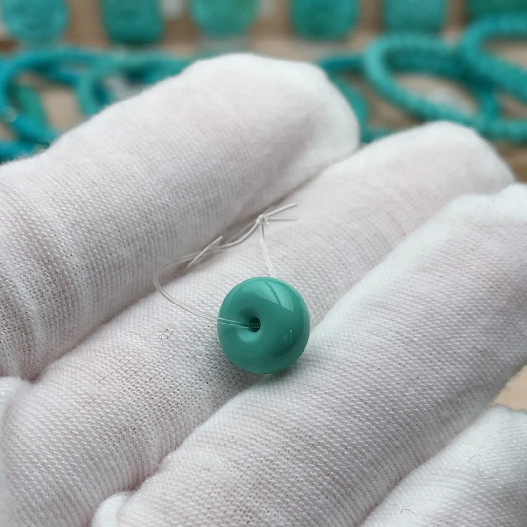 绿松石未镶嵌珠宝奇石9.6mm