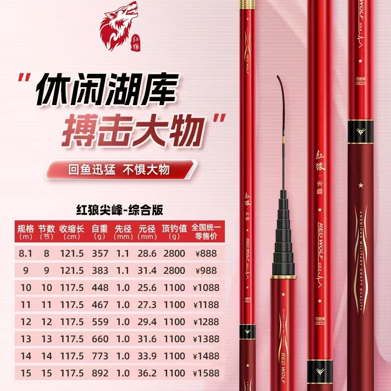 红狼尖峰湖库搏击大物杆