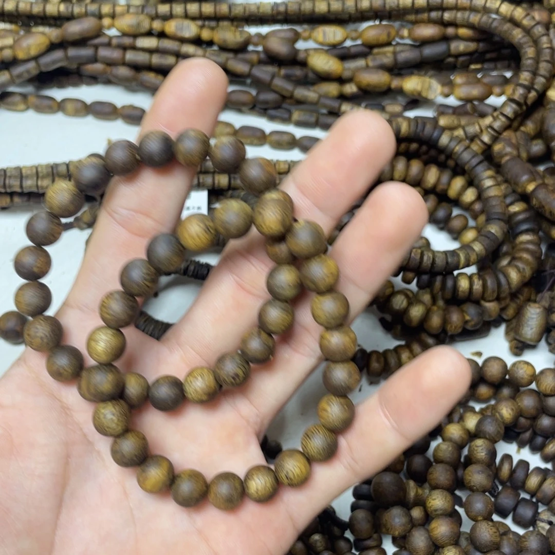 沉香沉香碎屑+0.9两圈圆珠6克加多样性发一