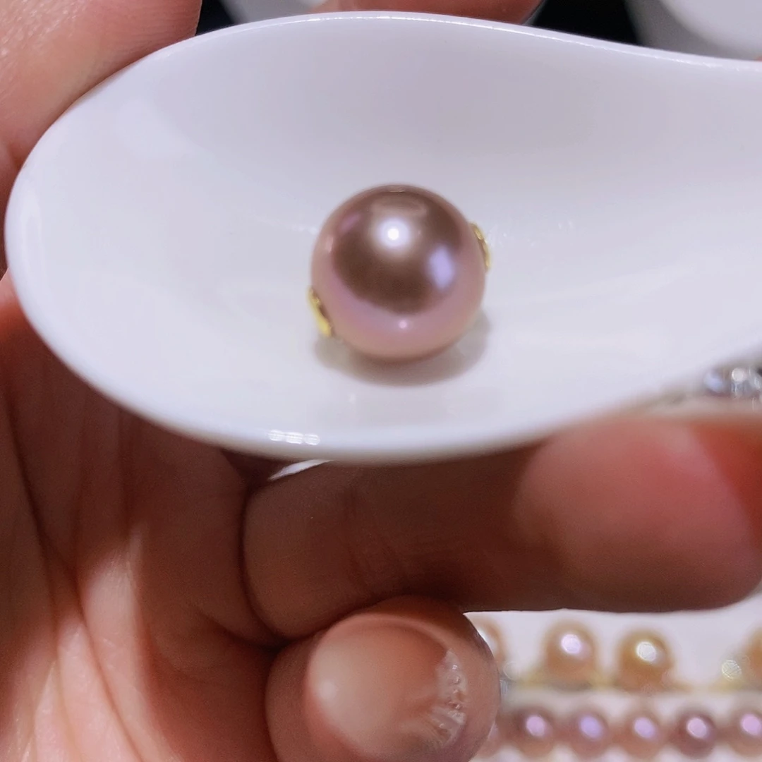 淡水珍珠颈饰银S925镶嵌