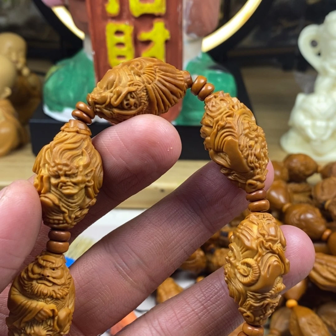 橄榄核手串/手链橄榄核雕刻工艺手串7