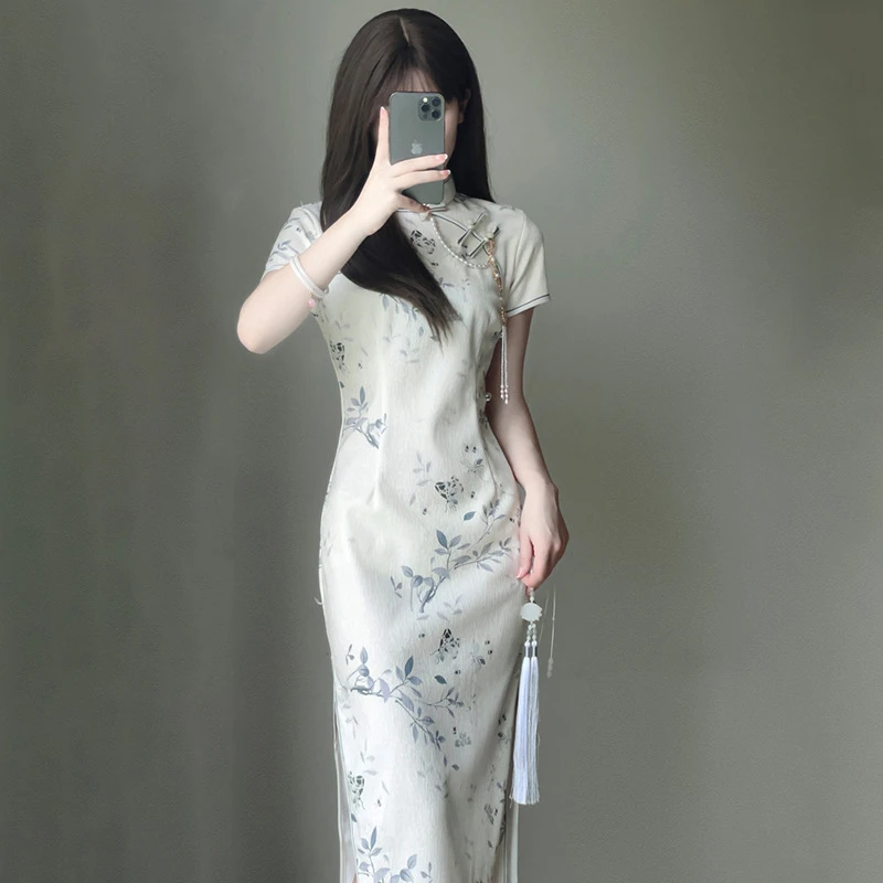 绝美旗袍2024新款夏季改良年轻款少女气质新中式日常可穿超好看潮