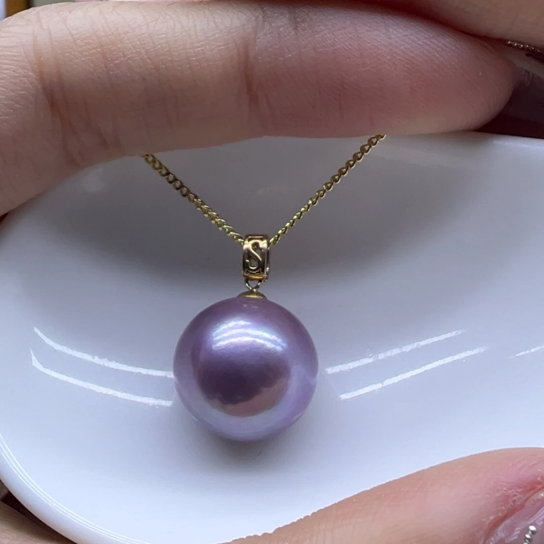 吊坠(赠链)18K金镶嵌淡水珍珠