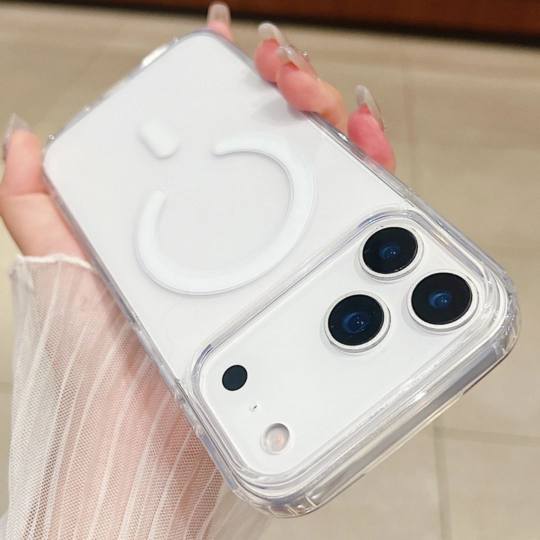 适用苹果17透明磁吸壳iPhone17promax手机壳Air亚克力16/15保护壳