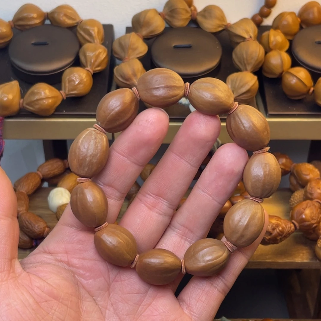 橄榄核手串/手链1.6德庆王 桶珠