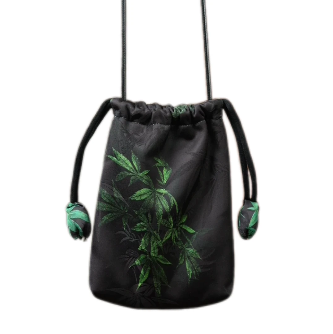 【抽绳手机包】香云新款抽绳大手机包斜挎单肩