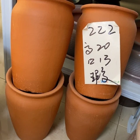 粗陶红陶花盆222