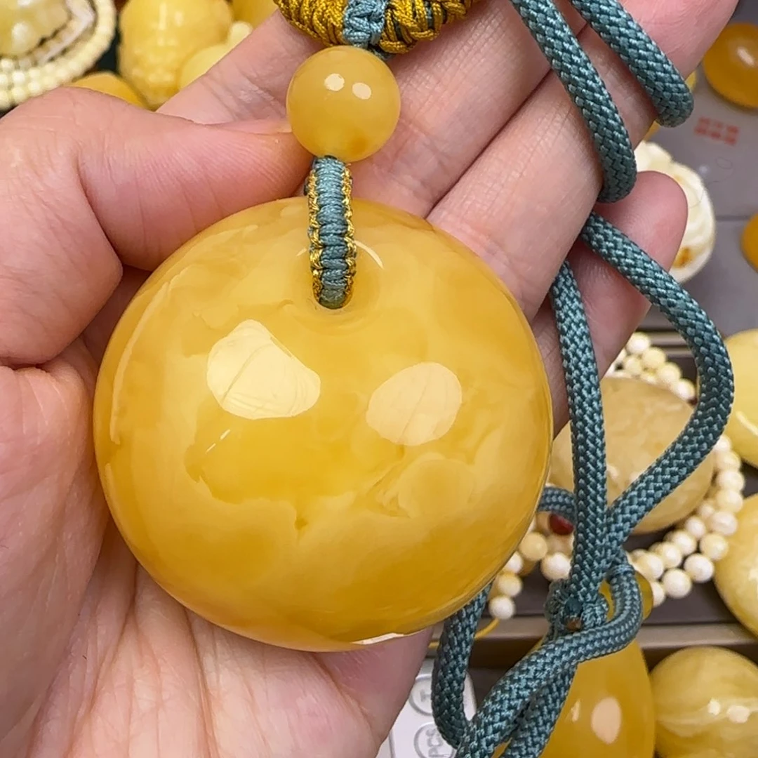 蜜蜡颈饰未镶嵌天然蜜蜡