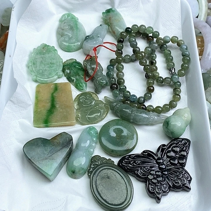 啊***$翡翠未镶嵌颈饰天然翡翠