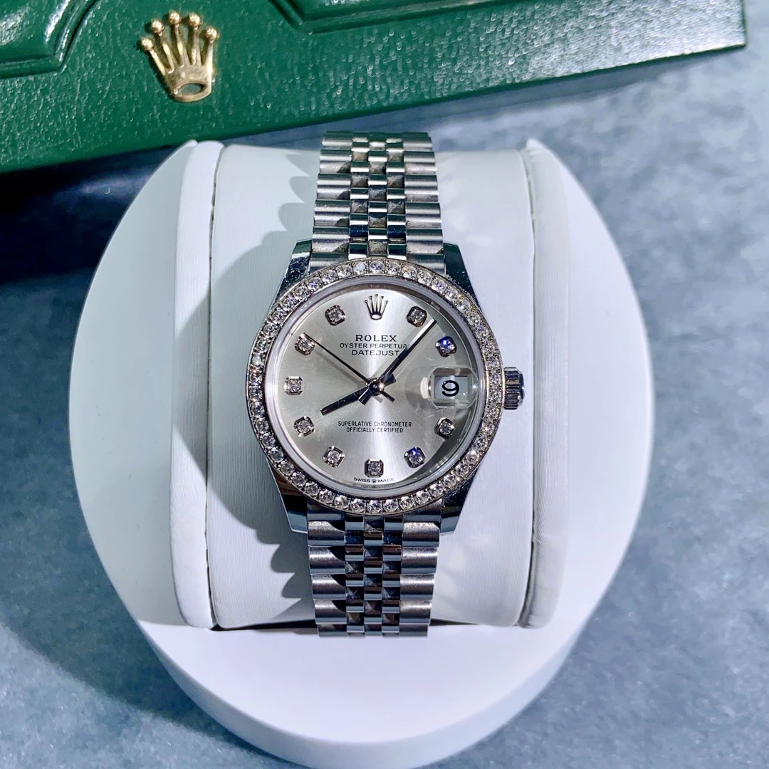 99新 Rolex/劳力士 日志/278384/原镶钻/时尚女表/21年全套/31mm