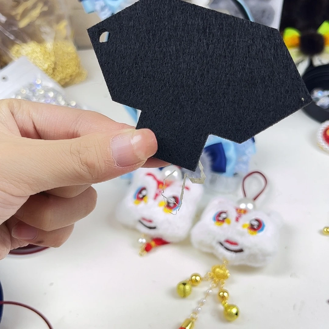 布艺非金属小格格旗头50个