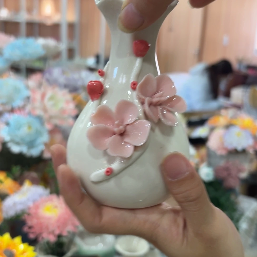 1416 陶瓷花拍满20元发货，退款的拉黑