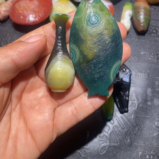 石英质玉未镶嵌珠宝半成品橘**南