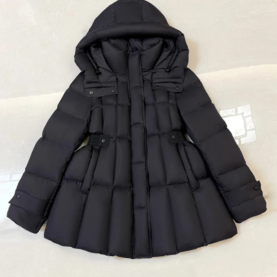 反季大清仓2025爆款冬新款收腰修身羽绒服女中长款大气保暖外套