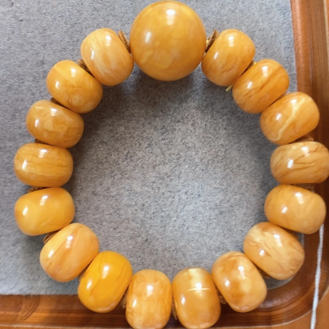 未镶嵌蜜蜡手串蜜蜡手串