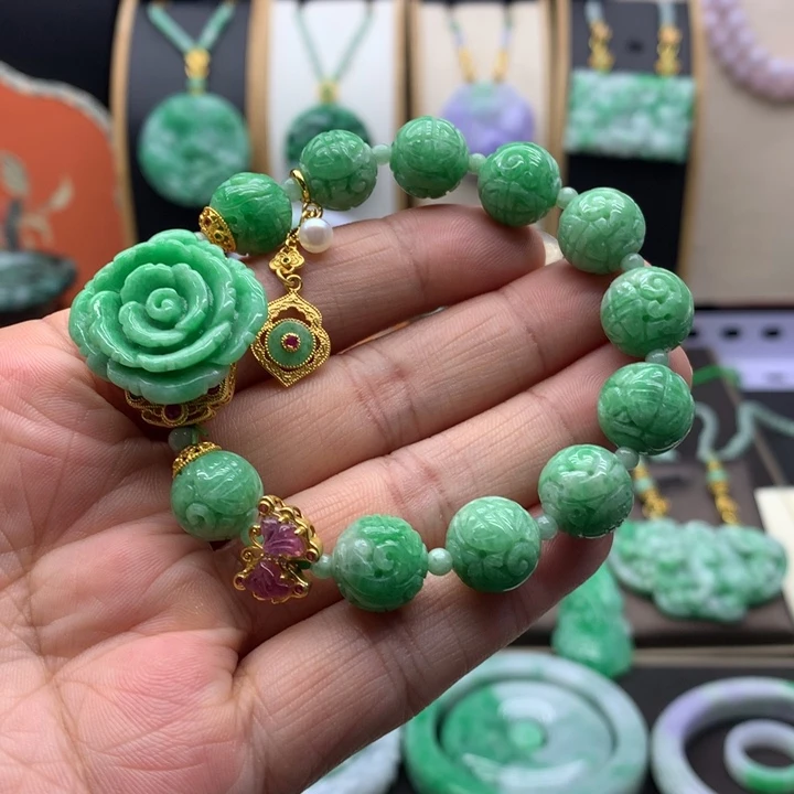 翡翠未镶嵌手链翡翠手链