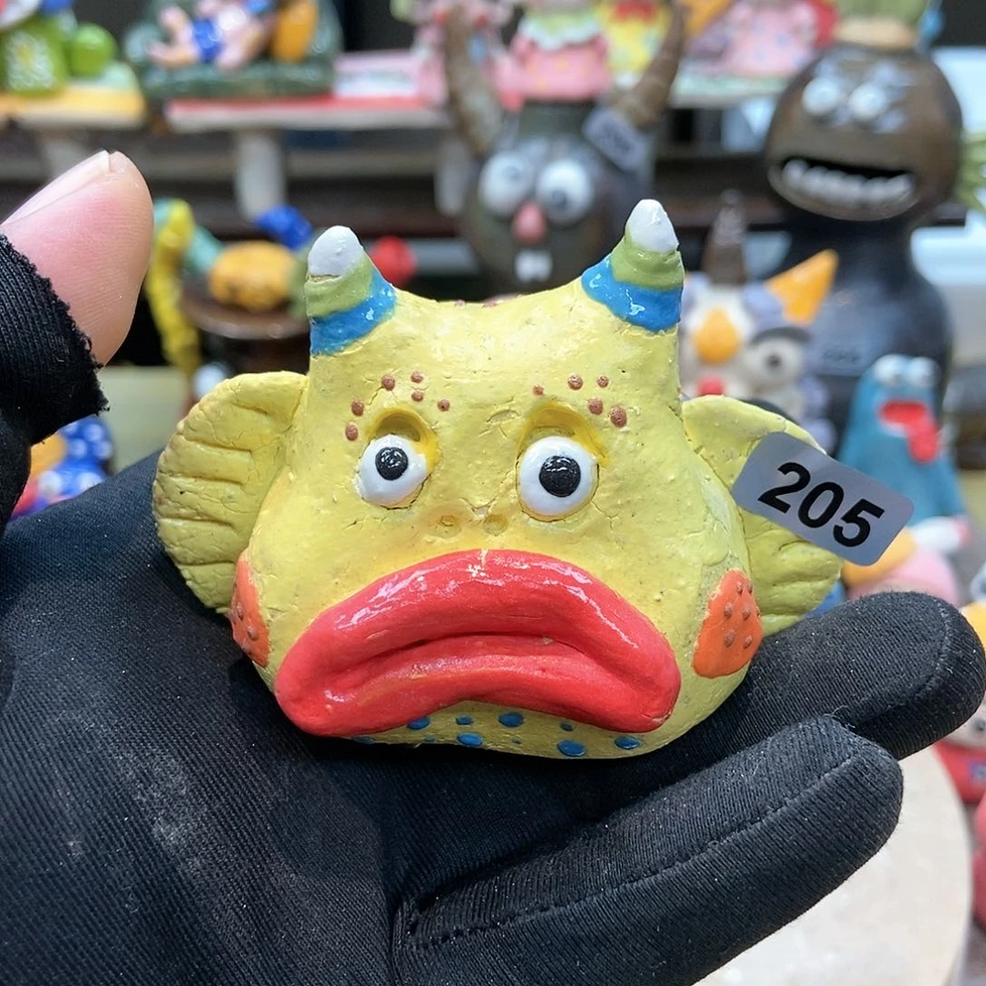 摆件直播间手工抽象陶瓷摆件205