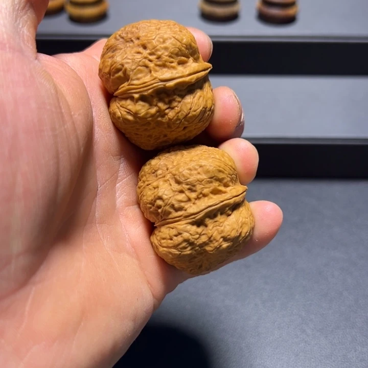 文玩核桃把件B金蟾蛤蟆头41mm