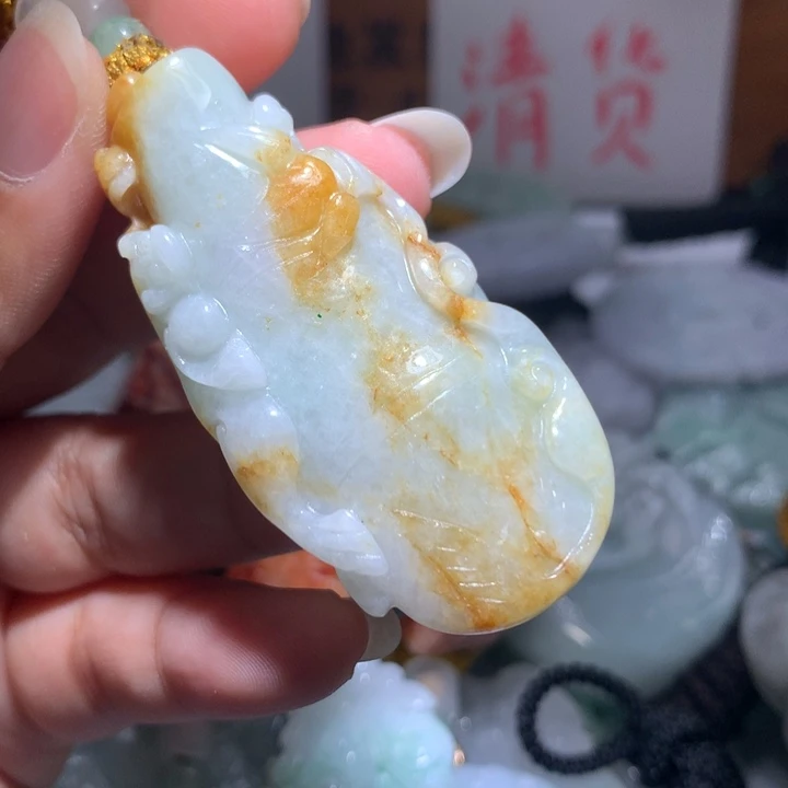 颈饰未镶嵌翡翠保真天然A货翡翠
