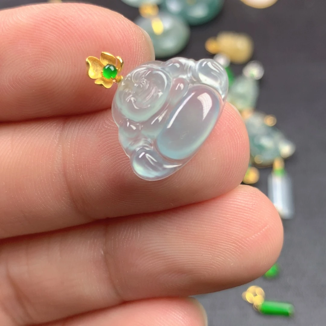 【闪购商品】颈饰18K金镶嵌翡翠翡翠