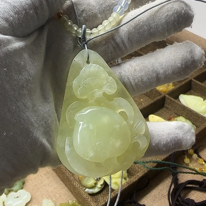 岫玉合金颈饰123456