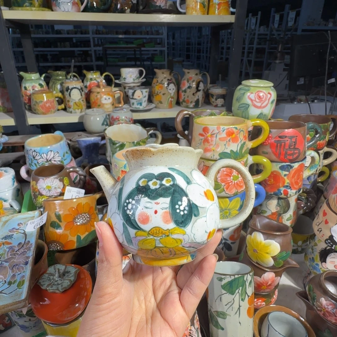 紫砂景德镇手工陶瓷釉下彩正品102