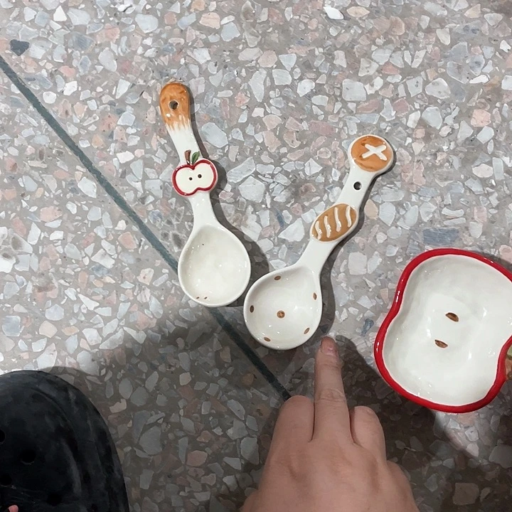 微瑕陶瓷完美主义者勿拍3个苹果2个面包