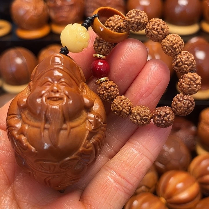 橄榄核手串/手链财神一个68