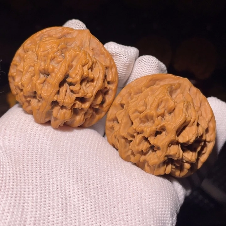 E***琪把件文玩核桃秦岭帝王官帽44