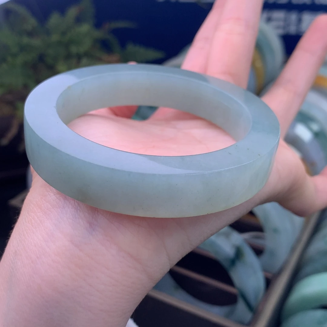 定制翡翠未镶嵌手镯定制不退不换