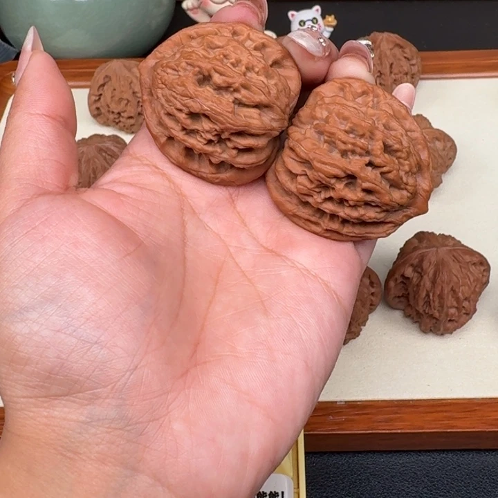 文玩核桃把件虎头42