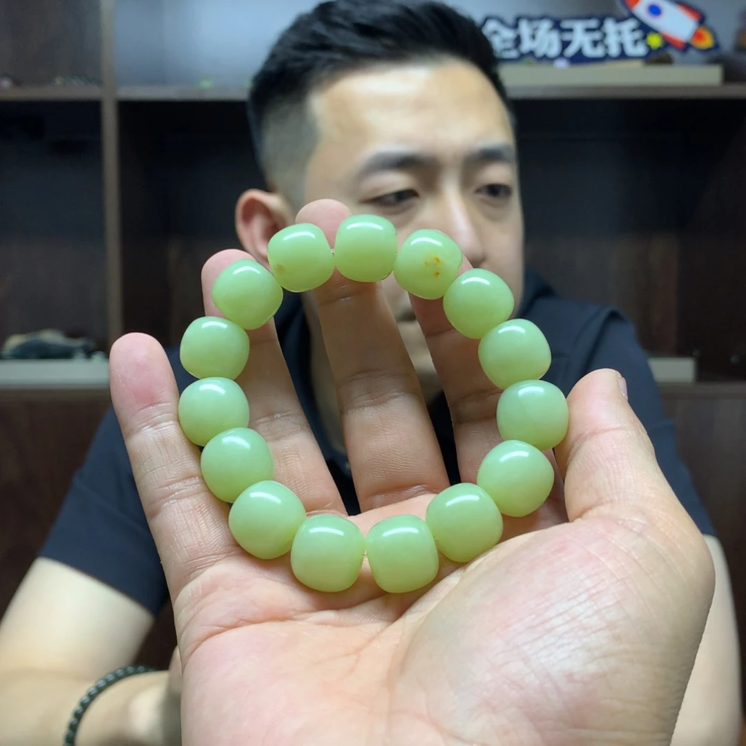 手链未镶嵌岫岩河磨玉（透闪石质玉）用****0