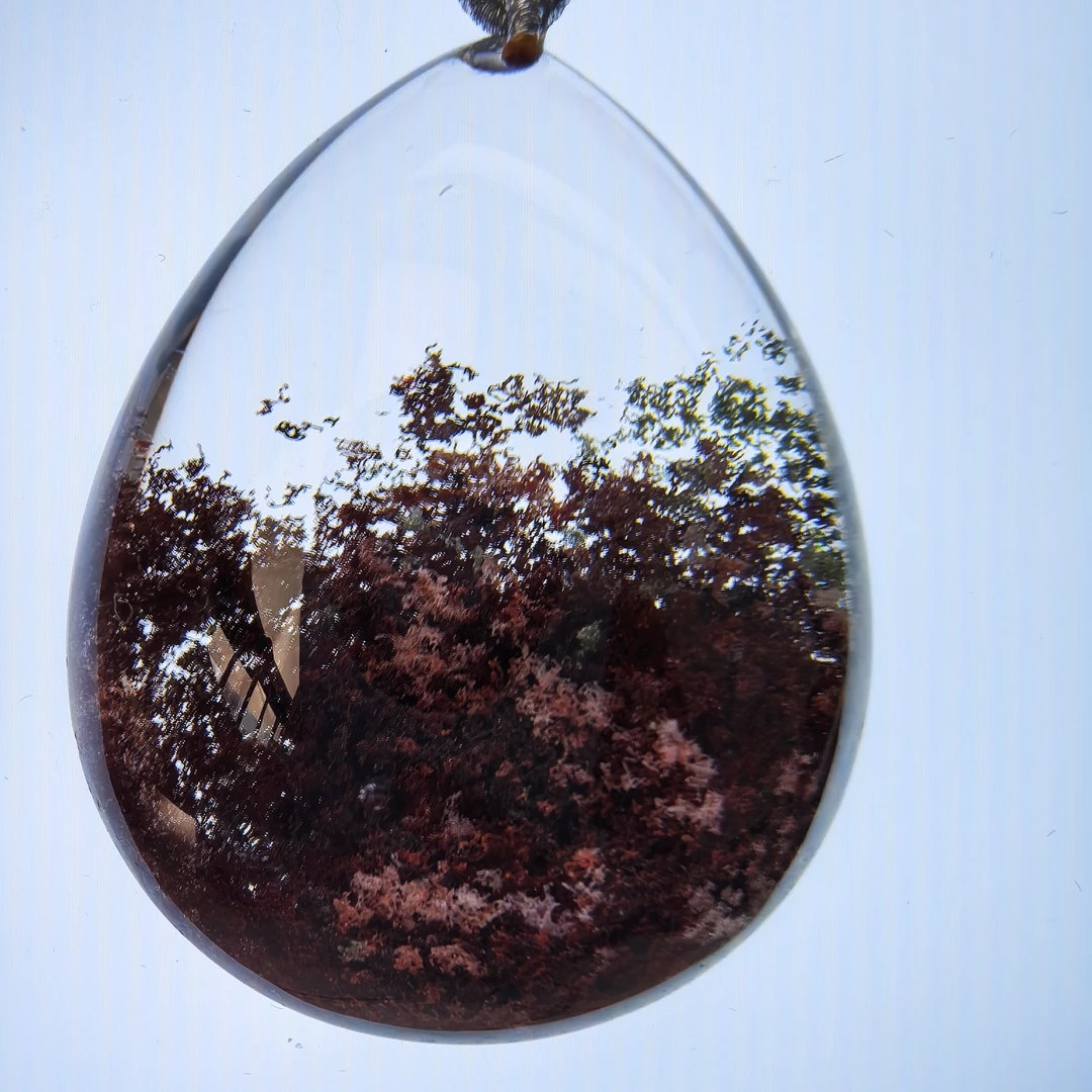 天然水晶红幽灵水滴 喜欢联系客服 （以收到实物为准）