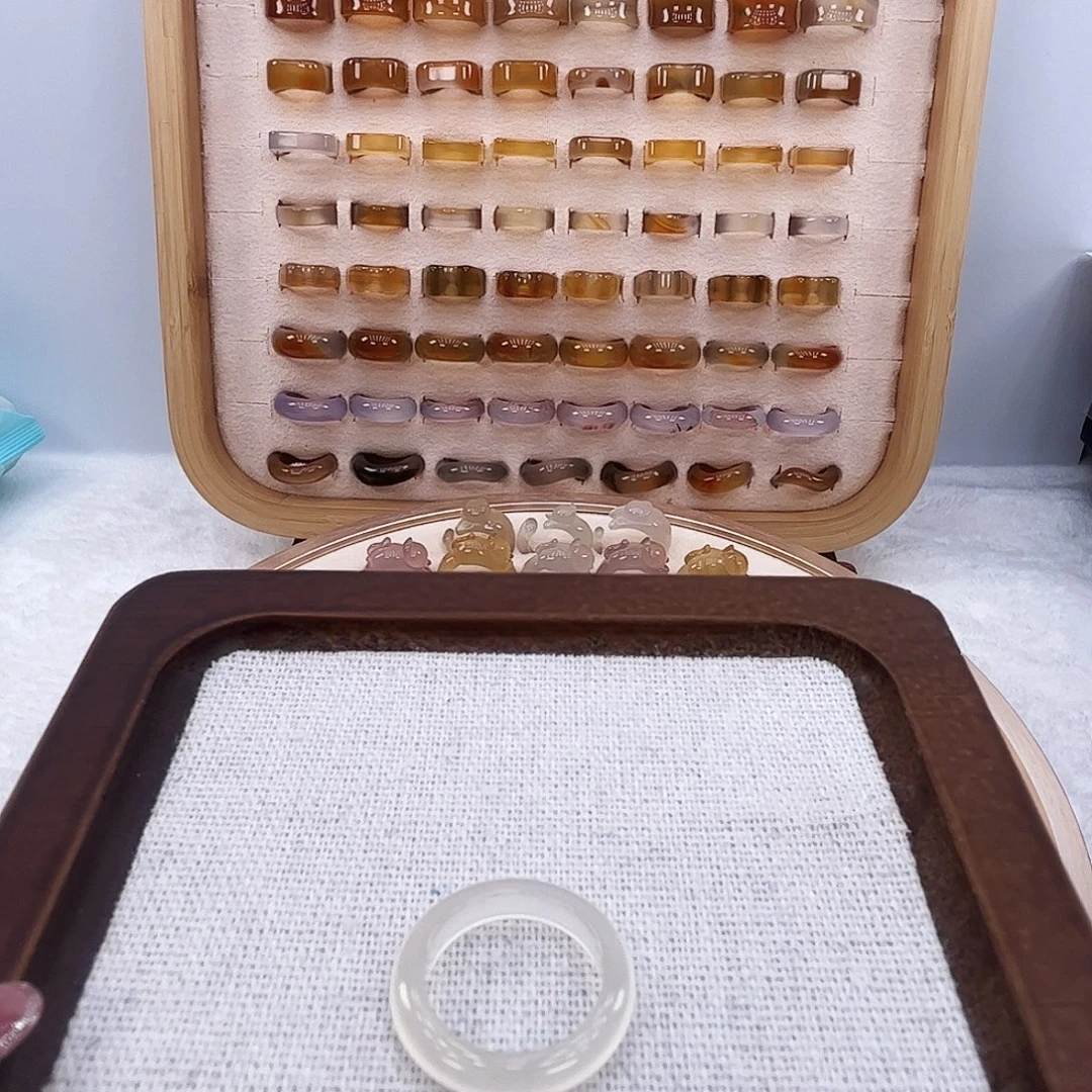 玛瑙/玉髓未镶嵌戒指601港12