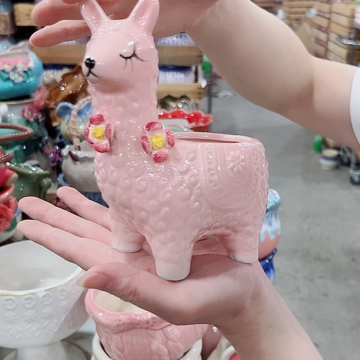 有孔.凑单10元陶瓷花盆发货！