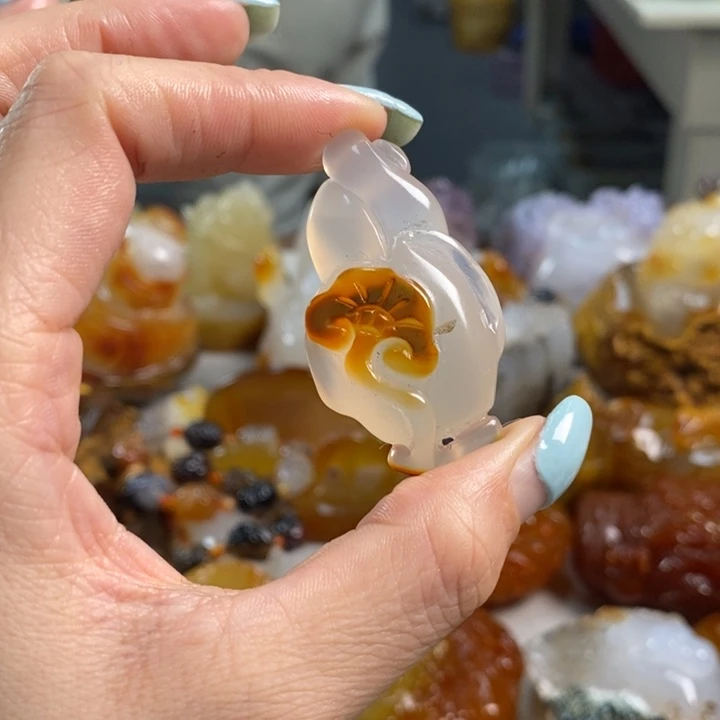 玛瑙/玉髓吊坠(不含链)未镶嵌