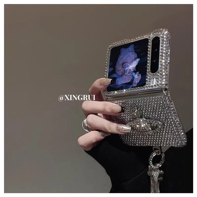 少女心奢华镶钻适用小米MIXFlip折叠屏OPPOFindN3Flip手机壳n2套