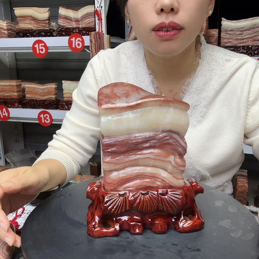 石材广西天然猪肉石头.