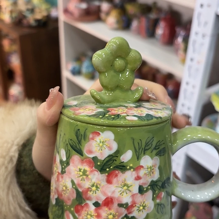 杯景德镇釉下五彩手绘陶瓷