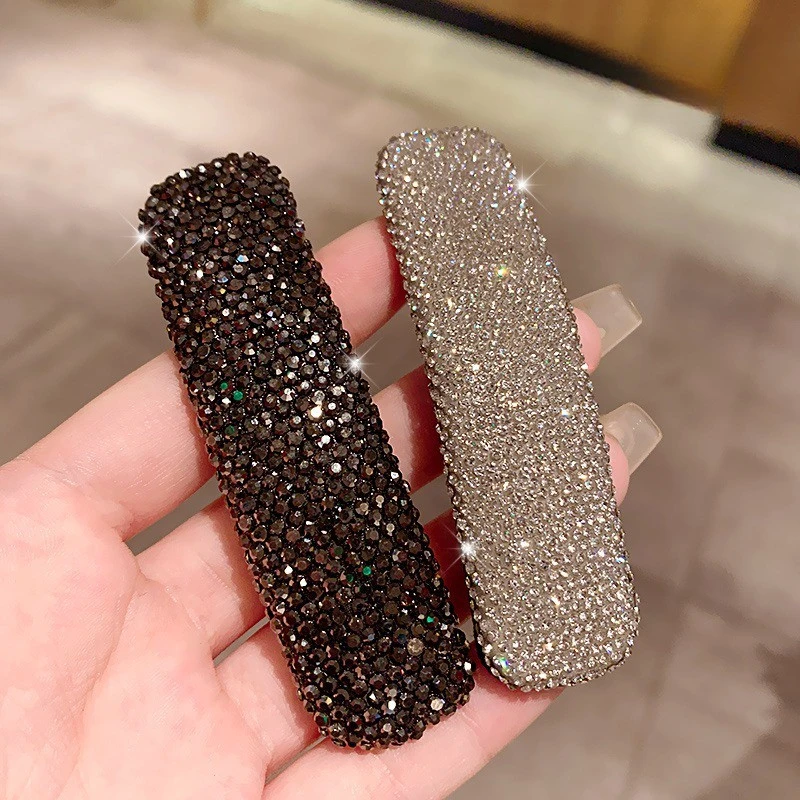 银河飘落！超闪满钻发夹！时尚刘海BB夹前额碎发侧边掰掰夹2025